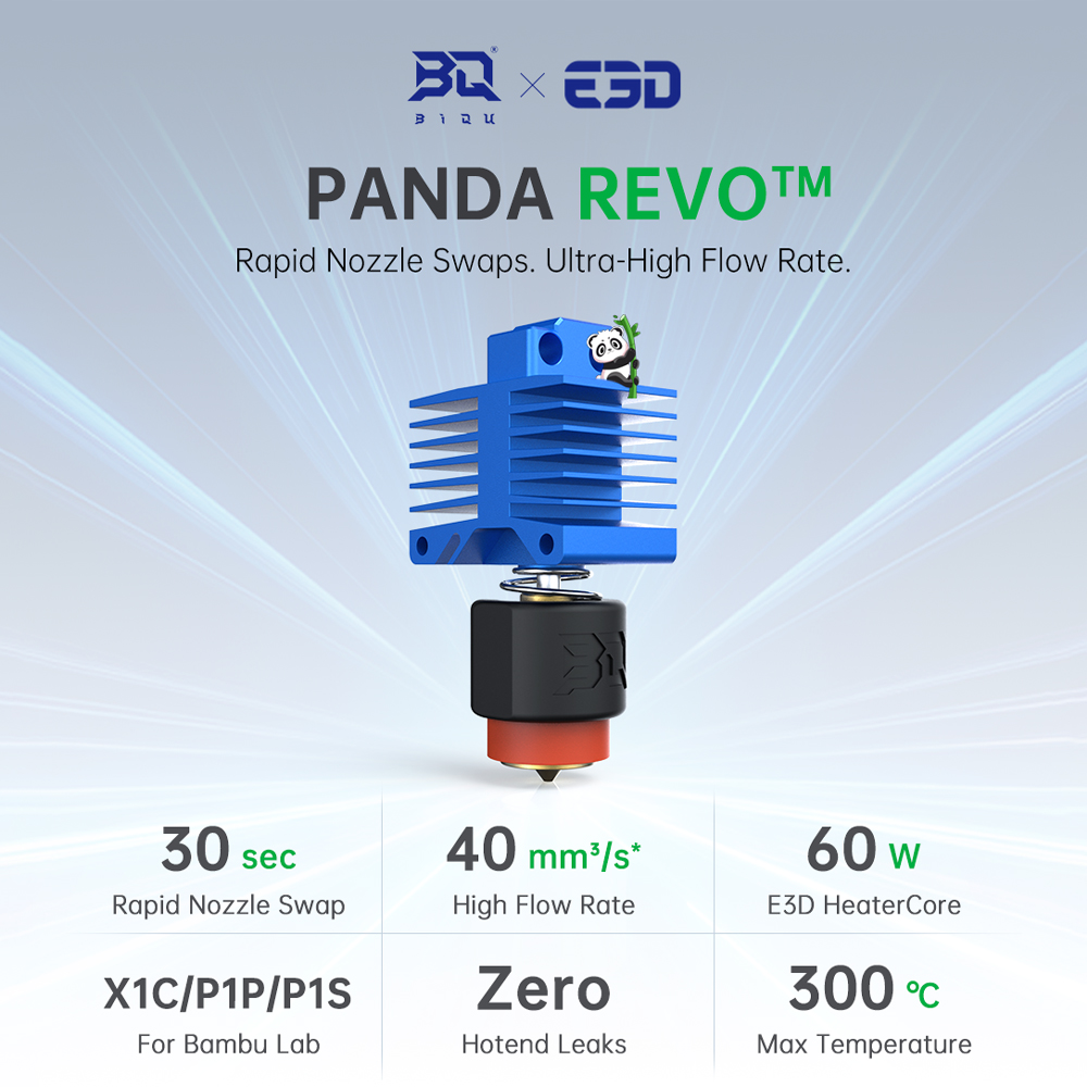 High Flow Ceramic Hotend - Bigtreetech panda revo p1 x1 hotend